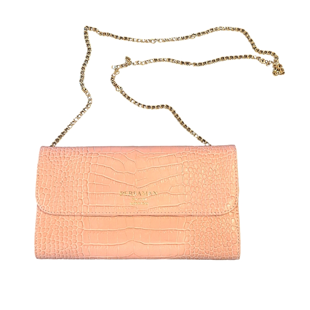 Persaman New York Croc Embossed Crossbody